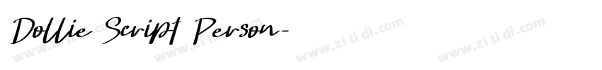 Dollie Script Person字体转换 Dollie Script Person字体转换